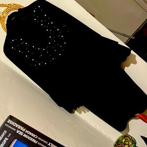 Black freshwater pearl dress